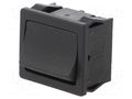 ROCKER; DPDT; Pos: 2; ON-OFF; 6A/250VAC; black; IP40; none; 1800 Marquardt 1804.2102