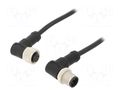 Cable: for sensors/automation; PIN: 4; with metal nut; plug; 250V AMPHENOL LTW M12A04MR12AFRSD001