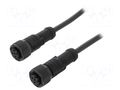 Cable: for sensors/automation; PIN: 5; with plastic nut; plug; 60V AMPHENOL LTW MSBP05FLSBPFLSB001