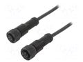 Cable: for sensors/automation; M12; PIN: 4; with plastic nut; plug AMPHENOL LTW MSDP04FLSDPFLSB001