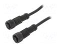 Cable: for sensors/automation; M12; PIN: 4; with plastic nut; plug AMPHENOL LTW MSDP04FLSDPFLSD001