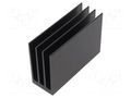 Heatsink: extruded; grilled; black; L: 100mm; W: 35mm; H: 70mm; 5.4K/W FISCHER ELEKTRONIK SK654/100/SA