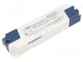 Power supply: switching; LED; 25.2W; 14÷24VDC; 1050mA; 180÷295VAC MEAN WELL PLM-25E-1050