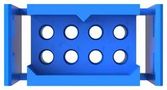 RECTNGLR PWR HOUSING, LATCH, RCPT, 8P PLB08M0000/AA.