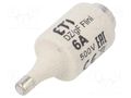 Fuse: fuse; 6A; 500VAC; 500VDC; quick blow; ceramic; DII; D ETI POLAM 002312103