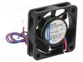 Fan: DC; axial; 12VDC; 40x40x10mm; 9m3/h; 26dBA; slide; 6000rpm EBM-PAPST 412FH132