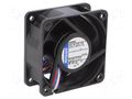 Fan: DC; axial; 24VDC; 60x60x25mm; 66m3/h; 48dBA; ball; 9700rpm EBM-PAPST 624/2H3P
