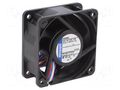 Fan: DC; axial; 24VDC; 60x60x25mm; 66m3/h; 48dBA; ball; 9700rpm EBM-PAPST 624/2H3P