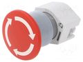 Switch: emergency stop; 22mm; Stabl.pos: 2; red; none; IP65; OptoHiT EAO 704.074.2