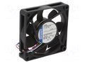 Fan: DC; axial; 12VDC; 70x70x15mm; 28m3/h; 25dBA; slide; 3300rpm EBM-PAPST 712F/2L-005