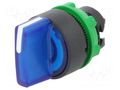 Switch: rotary; 22mm; Stabl.pos: 3; blue; LED; IP66; prominent; Pos: 3 SCHNEIDER ELECTRIC ZB5AK1363