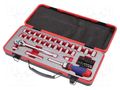 Wrench-set; 6-angles,socket spanner; steel; Mounting: 1/4",3/8" Workpro WP-W003050WE