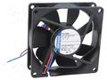 Fan: DC; axial; 12VDC; 80x80x25mm; 45m3/h; 21dBA; ball; 2050rpm EBM-PAPST 8412NMLE