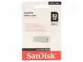 Pendrive; USB 3.1; 32GB; R: 150MB/s; ULTRA LUXE; silver; USB A SANDISK SDCZ74-032G-G46