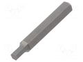 Screwdriver bit; hex key; HEX 2.5mm; Overall len: 28mm; MICRO WIHA WIHA.40619