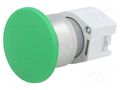 Switch: push-button; 22mm; Stabl.pos: 1; green; none; IP65; mushroom EAO 704.071.5