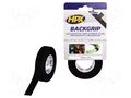 Tape: textile; W: 16mm; L: 5m; Thk: 0.9mm; black; max.100°C HPX HPX-MBG-1605BK