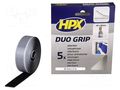 Tape: fixing; W: 25mm; L: 2m; Thk: 5.4mm; synthetic caoutchouc; black HPX HPX-MDG-2502BK