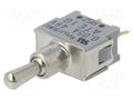 Switch: toggle; Pos: 3; SP3T; (ON)-OFF-(ON); 0.05A/48VAC; ATE Nidec Copal Electronics ATE1G-2M3-10-Z