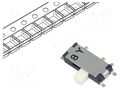 Switch: slide; Pos: 2; SPDT; 0.3A/4VDC; ON-ON; SMT; Leads: curved Nidec Copal Electronics CUS-12TB