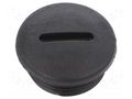 Stopper; M25; 1.5; IP54; polyamide; black; V-N-FS; Thread: metric HUMMEL HUMMEL-1251250150