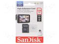 Memory card; microSDXC; R: 100MB/s; W: 40MB/s; UHS I U3 V30; 128GB SANDISK SDSQQNR-128G-GN6IA