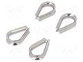 Thimble for rope; ER1022, ER5018, ER6022; stainless steel OMRON SM06-THSS