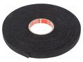 Tape: textile; W: 9mm; L: 50m; Thk: 0.26mm; Automotive; acrylic; black TESA TESA-51026-9/50