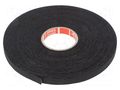 Tape: textile; W: 9mm; L: 50m; Thk: 0.26mm; Automotive; acrylic; black TESA TESA-51026-9/50