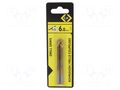 Drill saw; Ø: 6mm; high speed steel; Overall len: 85mm; standard C.K CK-T3193T