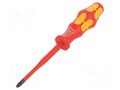 Screwdriver; insulated,slim; Phillips; PH2; Blade length: 100mm WERA WERA.05006451001