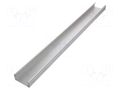 Profile; aluminium; 1000mm; natural FISCHER ELEKTRONIK GB-82-1000-ME