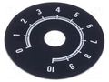 Scale; Range: 0 ÷ 10; Ø50mm; Øhole: 10mm; aluminium SUPERTRONIC 220.107