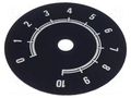 Scale; Range: 0 ÷ 10; Ø80mm; Øhole: 10mm; aluminium SUPERTRONIC 220.111
