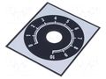 Scale; Range: 0 ÷ 10; 48x42mm; Øhole: 10mm; aluminium SUPERTRONIC 220.203