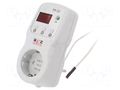 Module: regulator; digital; temperature; 220÷230VAC; IP30; 16A NOVATEK ELECTRO TR-12-2