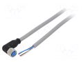 Cable: for sensors/automation; M8; PIN: 4; angled; 2m; plug; 60VDC SICK YG8U14-020VA3XLEAX