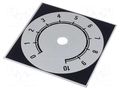 Scale; Range: 0 ÷ 10; 84x84mm; Øhole: 10mm; aluminium SUPERTRONIC 220.209