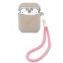 Guess GUACA2LSVSGP AirPods cover gray pink/grey pink Silicone Vintage, Guess 3700740495490 3700740495490