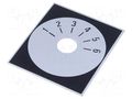 Scale; Range: 1 ÷ 6; 48x42mm; Øhole: 10mm; aluminium SUPERTRONIC 220.306
