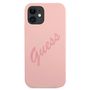 Guess GUHCP12SLSVSPI iPhone 12 mini 5.4&quot; pink/pink hardcase Script Vintage, Guess 3700740495124 3700740495124