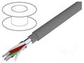 Wire; Alpha Essential C&C; 5x22AWG; PVC; dark grey; 300V; 30.5m ALPHA WIRE 6341-SL005