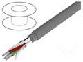 Wire; Alpha Essential C&C; 5x22AWG; PVC; dark grey; 300V; 30.5m ALPHA WIRE 6341-SL005