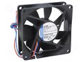 Fan: DC; axial; 24VDC; 80x80x25mm; 78m3/h; 37dBA; ball; 3600rpm; IP68 EBM-PAPST 8414NHU