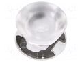 LED lens; round; plexiglass PMMA; transparent; 32÷45°; H: 14.7mm LEDIL CA11934