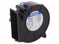 Fan: DC; blower; 12VDC; 75x75x27mm; 28m3/h; 51dBA; ball; 4400rpm EBM-PAPST RL48-19/12