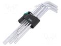 Wrench-set; Hex Plus key; steel; 9pcs. WERA WERA.05021909001