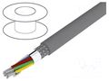 Wire; Alpha Essential C&C; 8x22AWG; PVC; dark grey; 300V; 305m ALPHA WIRE 6344-SL001