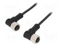 Cable: for sensors/automation; PIN: 5; with metal nut; plug; 60V AMPHENOL LTW M12A05FR12AFRSB001