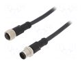 Cable: for sensors/automation; PIN: 12; with metal nut; plug; 30V AMPHENOL LTW M12A12ML12AFLSB001